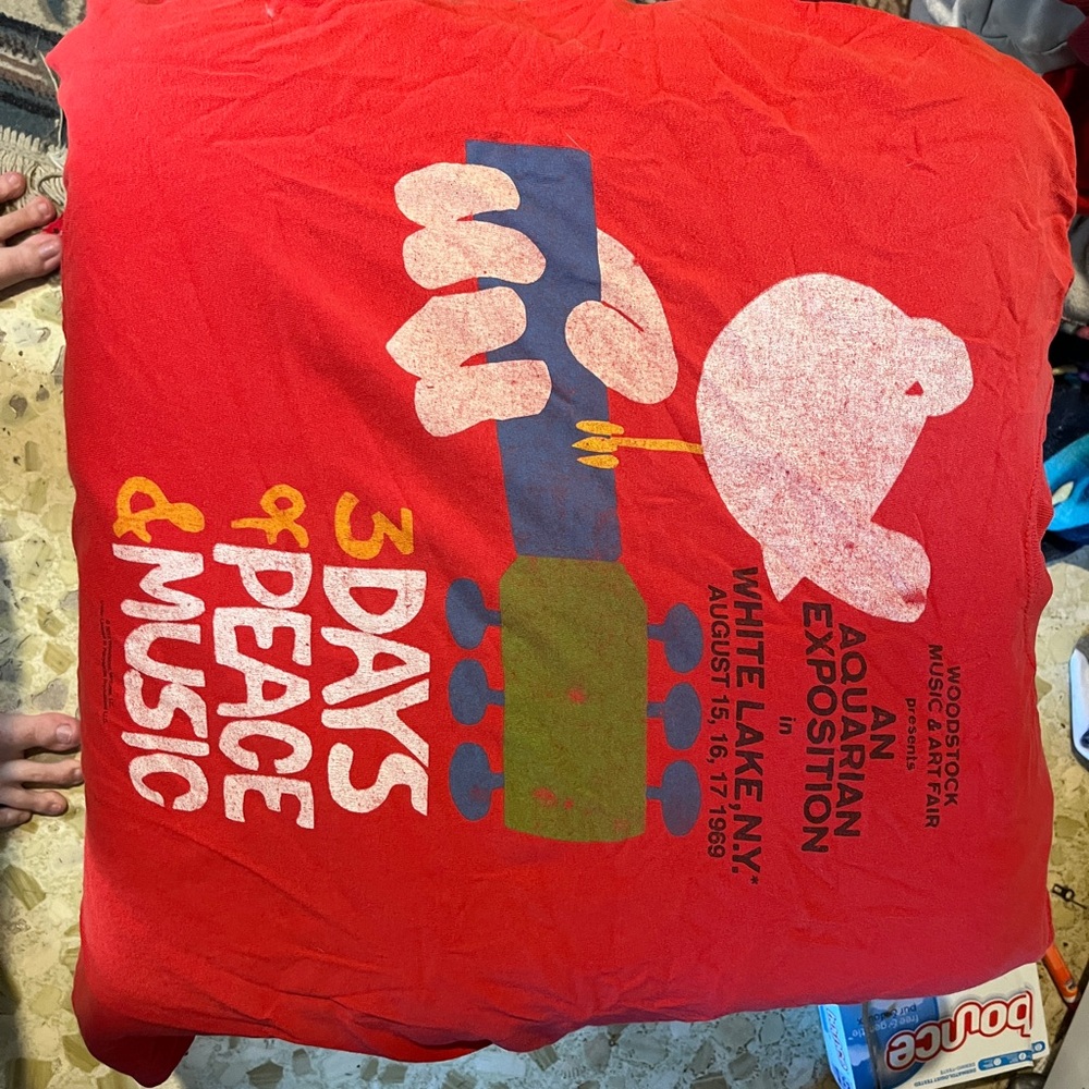 Liquid Blue Red Woodstock Graphic Tee
